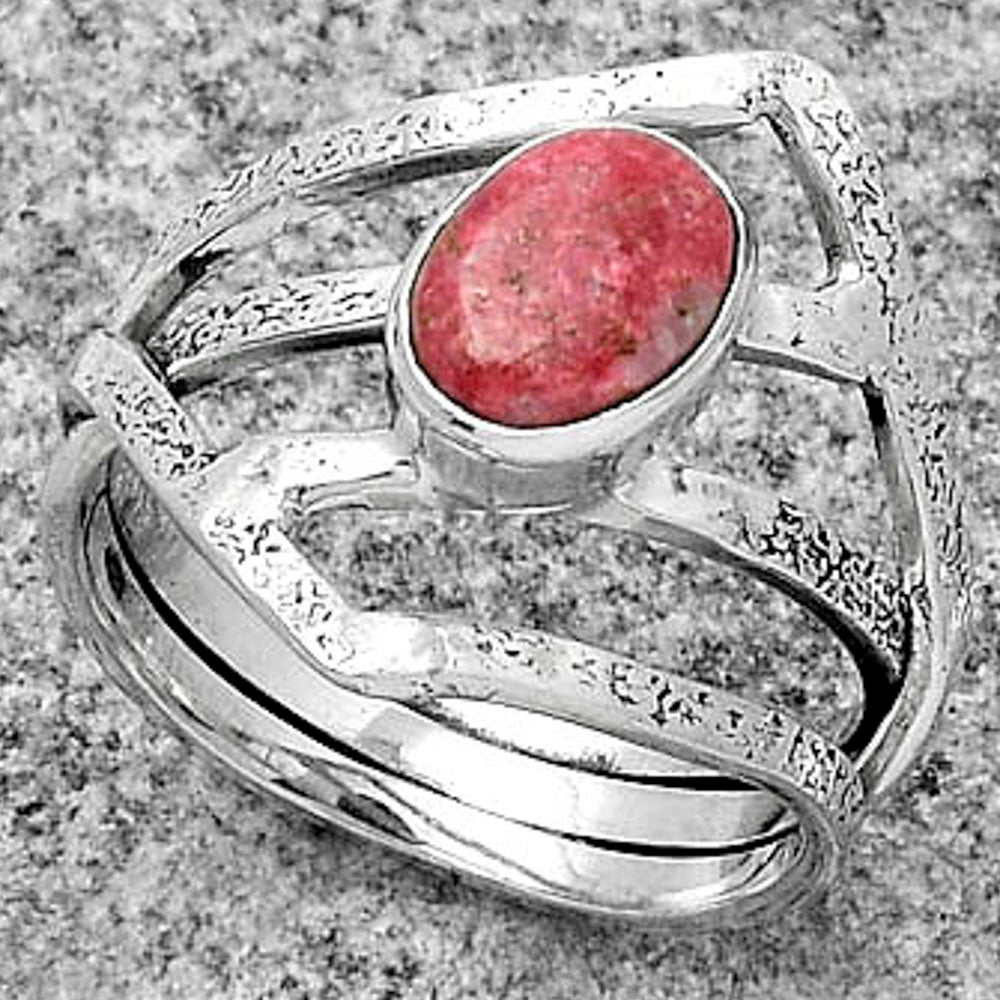 Natural Pink Thulite - Norway Ring size-7 R-1471 SDR179271