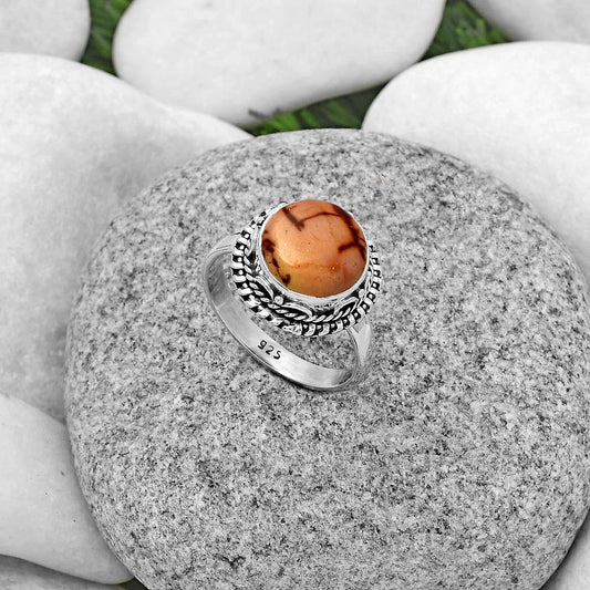 Natural Indian Paint Gemstone Ring size-8.5 R-1279 SDR179495