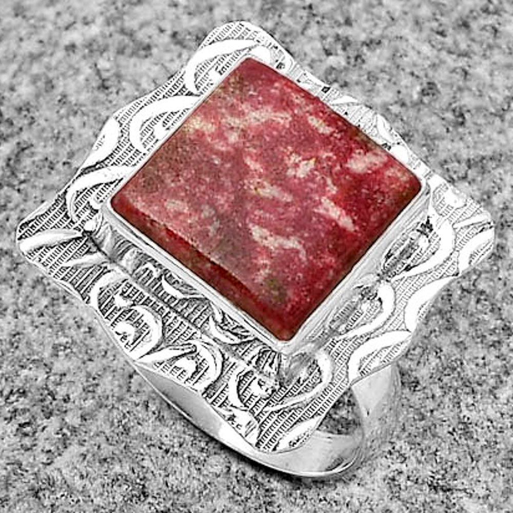 Natural Pink Thulite - Norway Ring size-7 R-1090 SDR179669