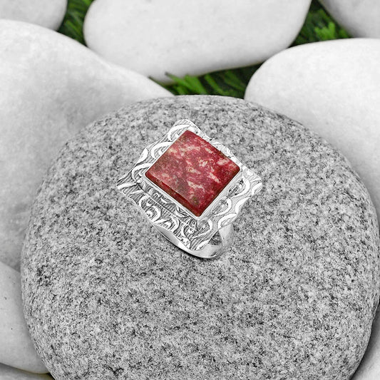 Natural Pink Thulite - Norway Ring size-7 R-1090 SDR179669