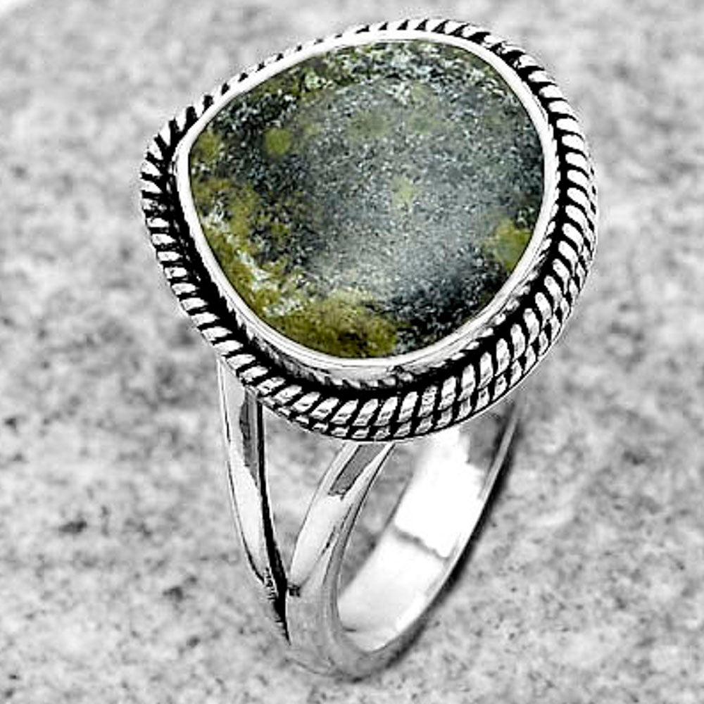 Dragon Blood Stone - South Africa Ring size-8 R-1010 SDR180337