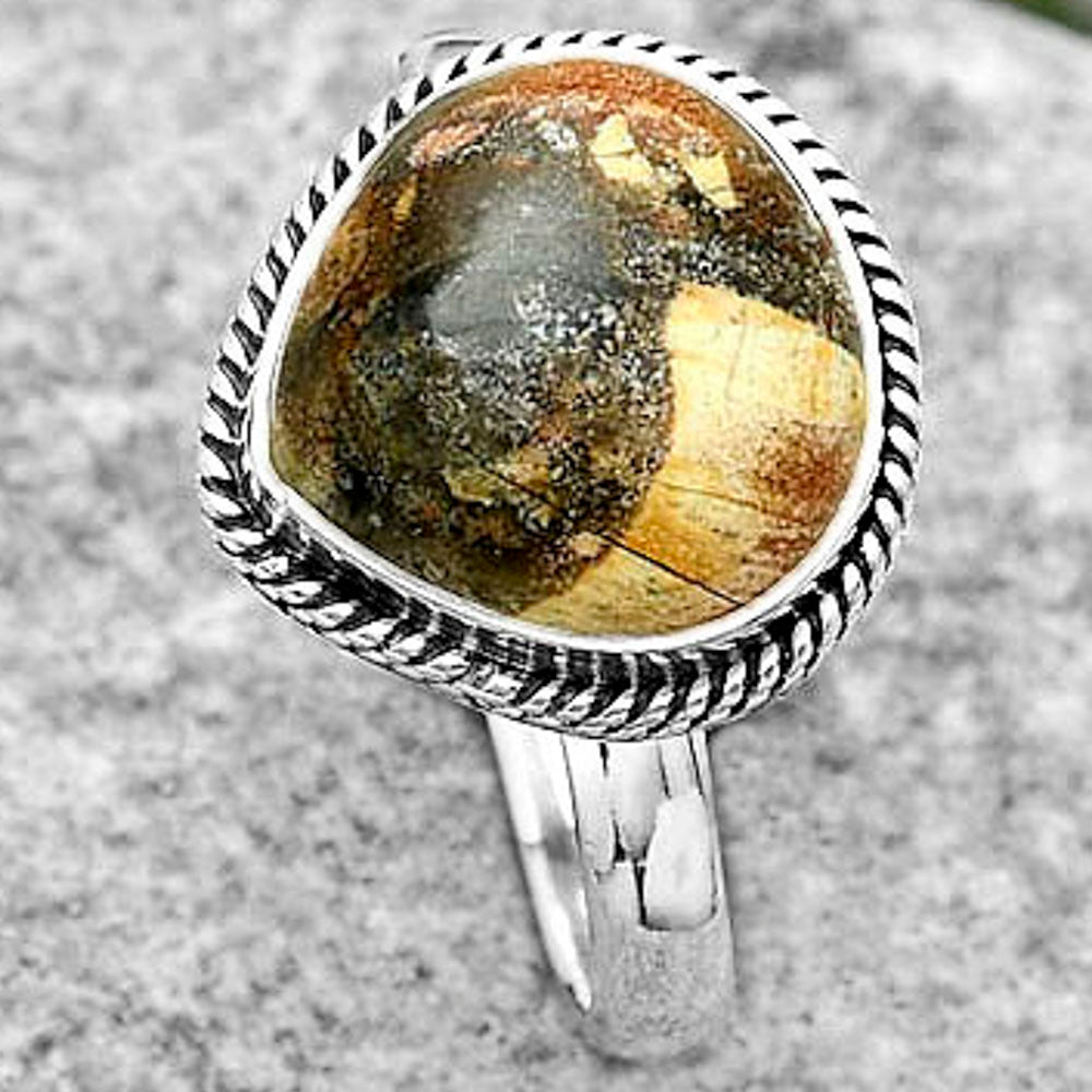 Natural Tabu Jasper Ring size-8 R-1009 SDR180347