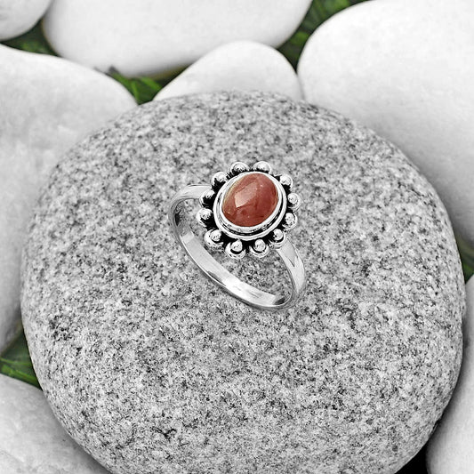 Natural Rhodochrosite Argentina Ring size-8.5 R-1124 SDR180599