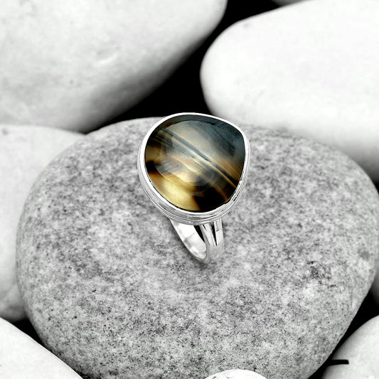 Natural Montana Agate - USA Ring size-8 R-1007 SDR180975