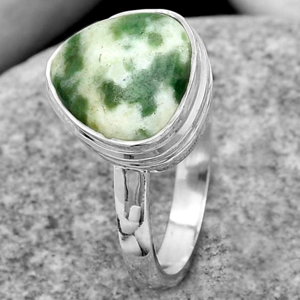 Natural Dioptase Ring size-7 R-1007 SDR180978