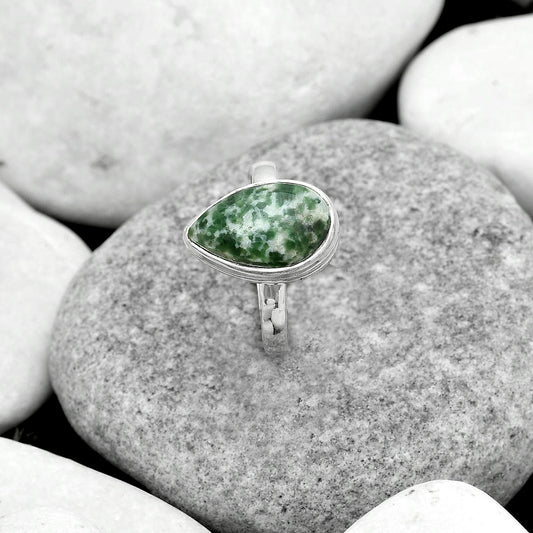 Natural Dioptase Ring size-8 R-1007 SDR181055