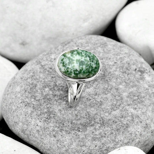 Natural Dioptase Ring size-7.5 R-1008 SDR181083