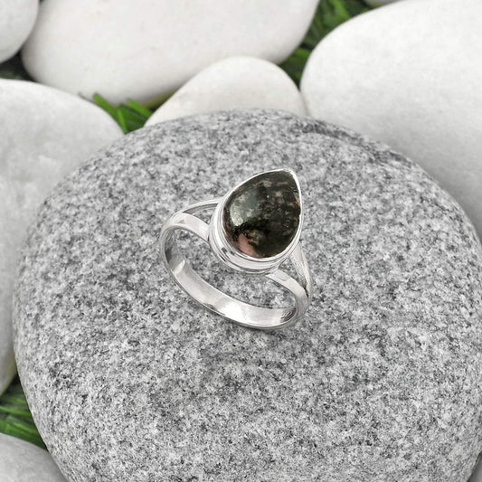 Natural Rhodonite Ring size-7 R-1008 SDR181197