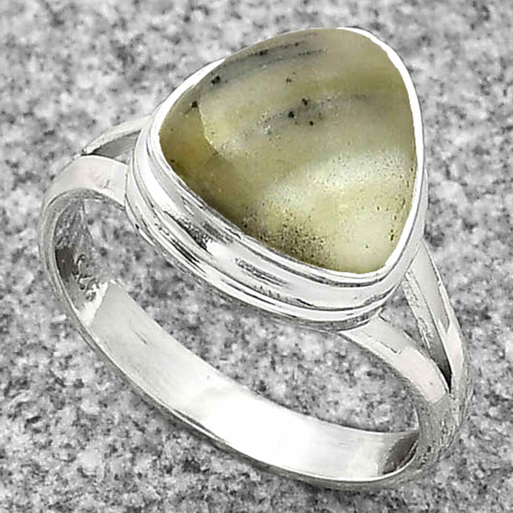 Natural Serpentine Ring size-7 R-1008 SDR181226