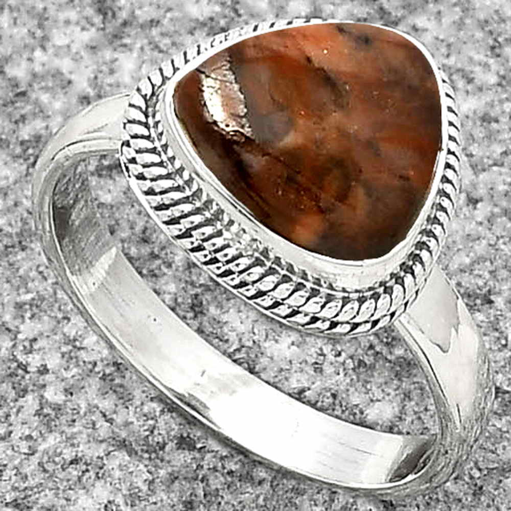 Natural Purple Cow Jasper Ring size-7 R-1009 SDR181281