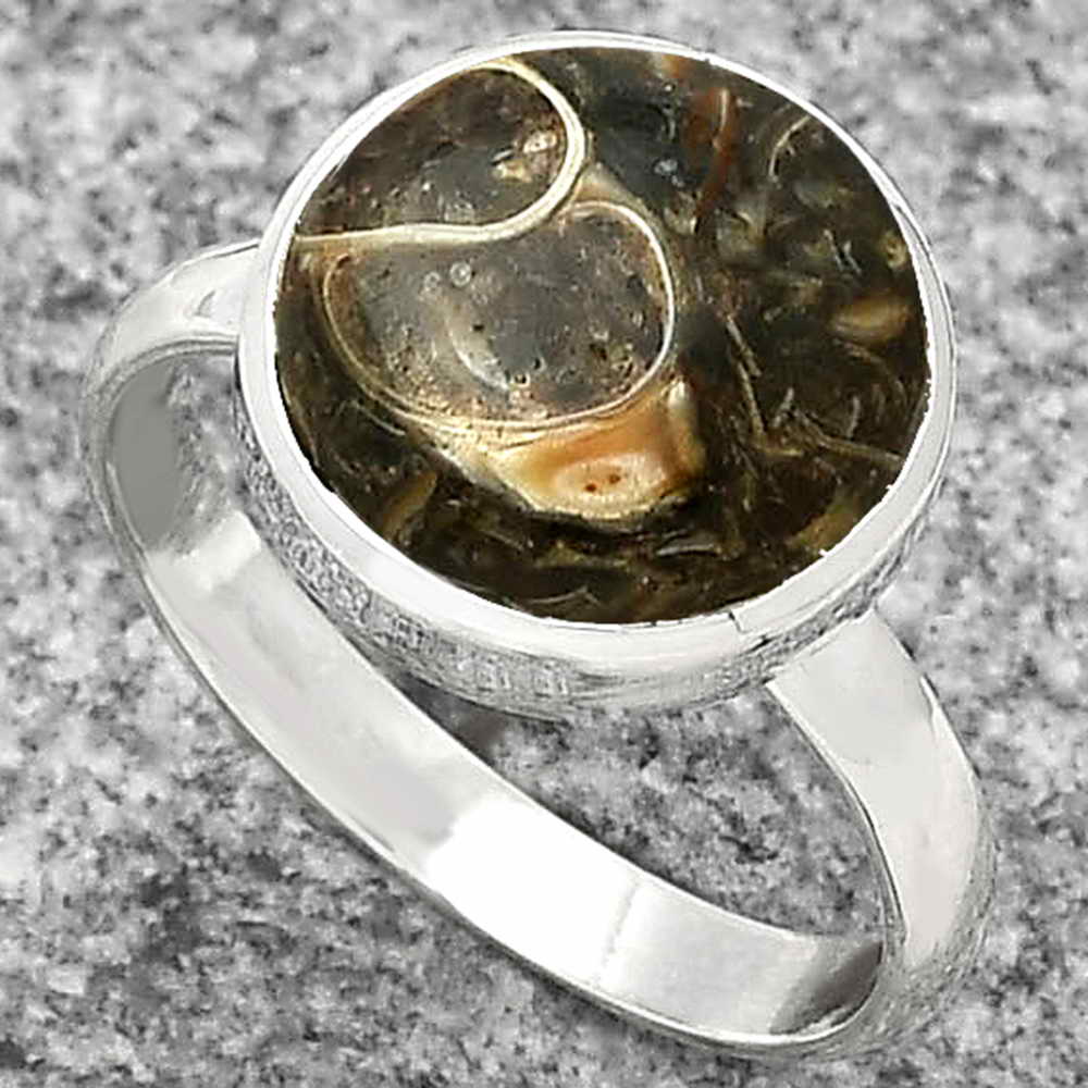 Natural Turtella Jasper - USA Ring size-8 R-1004 SDR181384