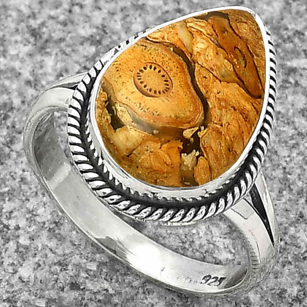 Natural Rock Calcy Ring size-8 R-1010 SDR181451