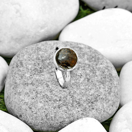 Natural Tube Agate - Turkish Ring size-8.5 R-1004 SDR181586