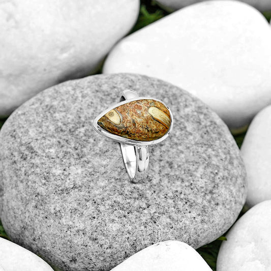 Natural Rock Calcy Ring size-8.5 R-1004 SDR181613