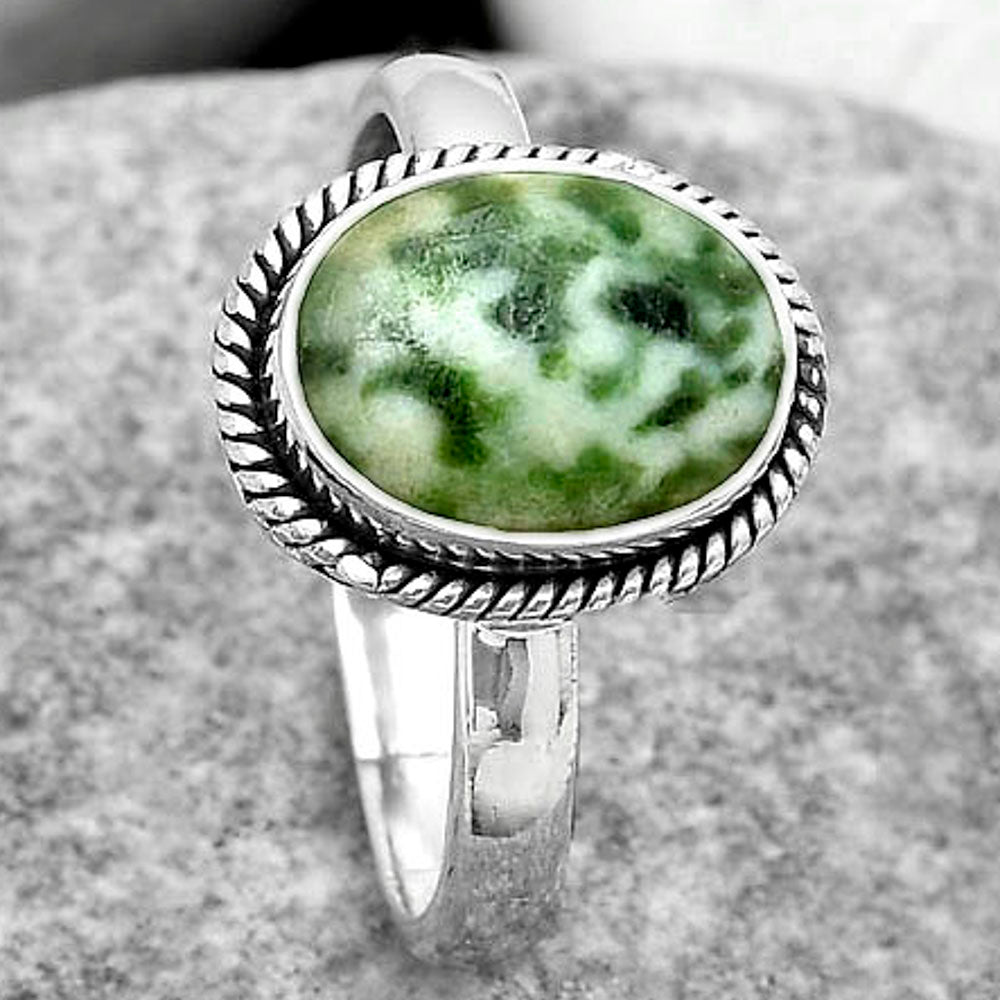 Natural Dioptase Ring size-8 R-1009 SDR181730