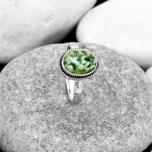 Natural Dioptase Ring size-8 R-1009 SDR181730