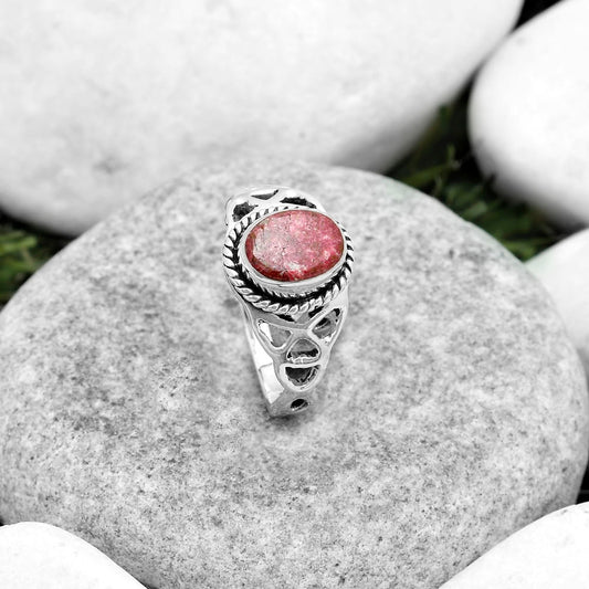Natural Pink Thulite - Norway Ring size-7 R-1172 SDR181789