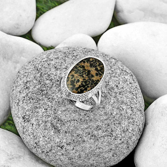 Natural Russian Honey Dendrite Opal Ring size-8.5 R-1307 SDR182152