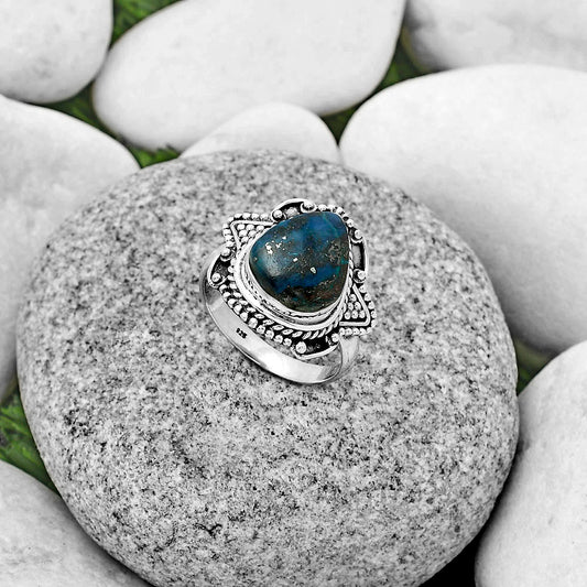 Natural Shattuckite - USA Ring size-8.5 R-1557 SDR182210