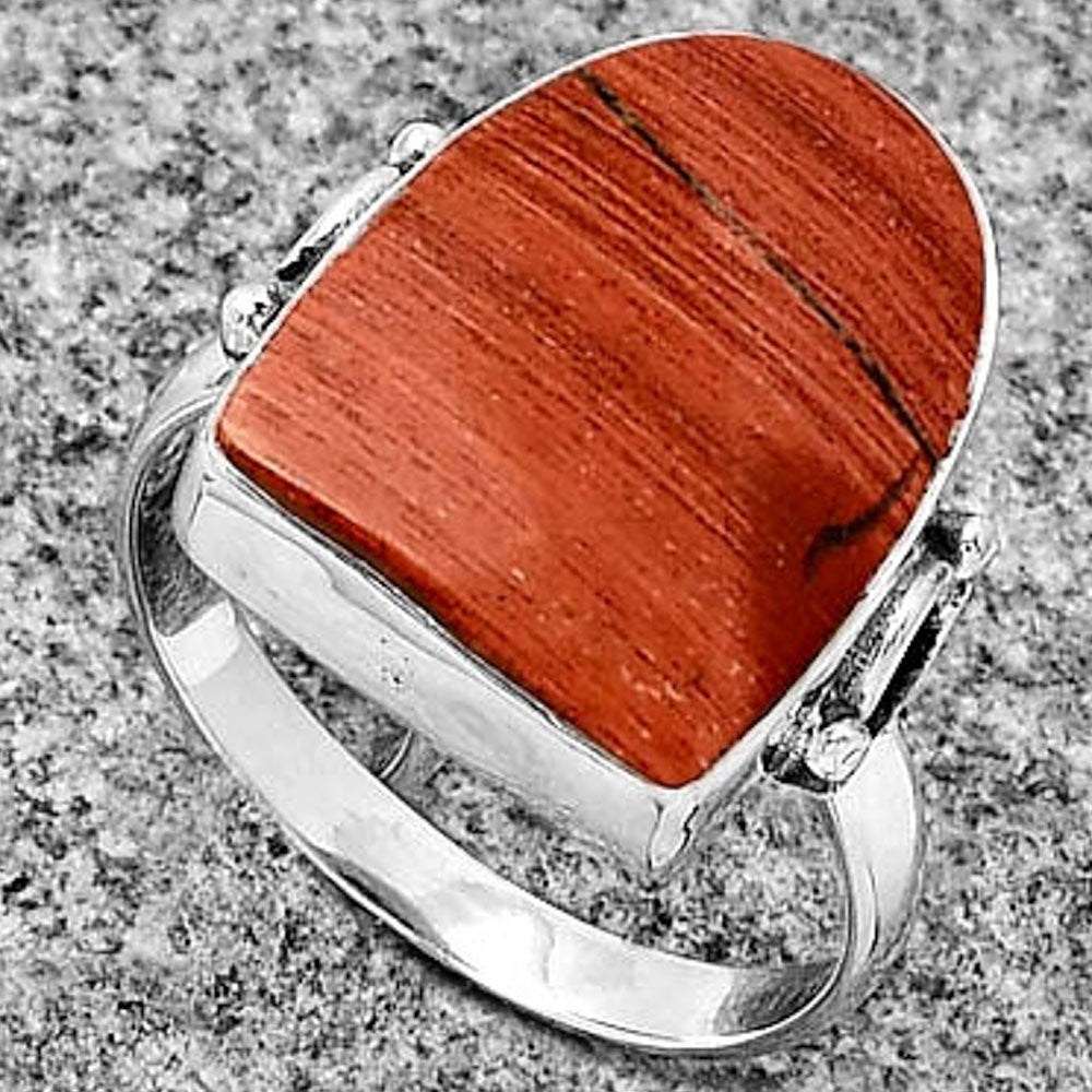 Natural Snake Skin Jasper Ring size-8 R-1198 SDR182766