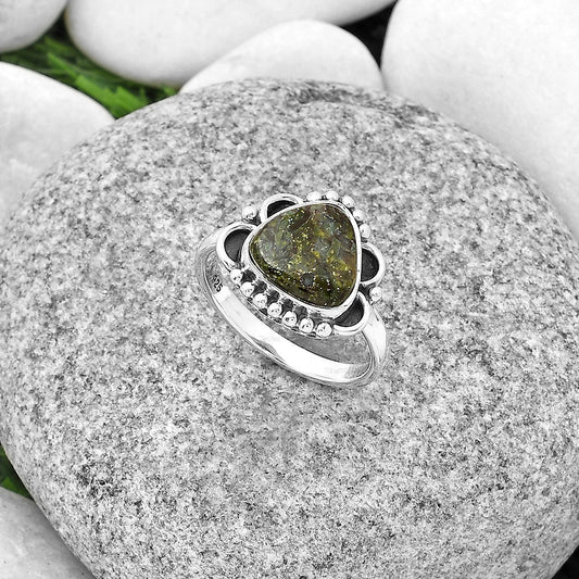 Dragon Blood Stone - South Africa Ring size-8 R-1103 SDR183008