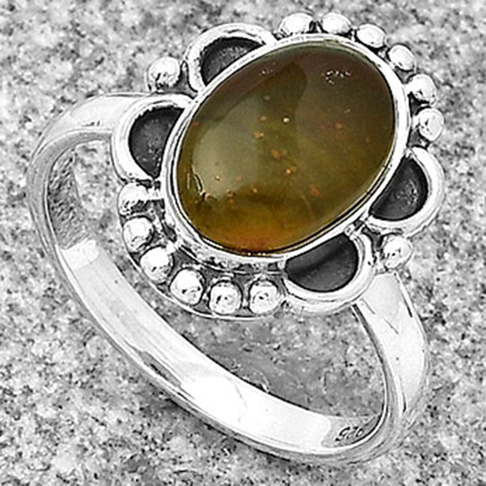 Natural Polygram Jasper Ring size-7.5 R-1103 SDR183014