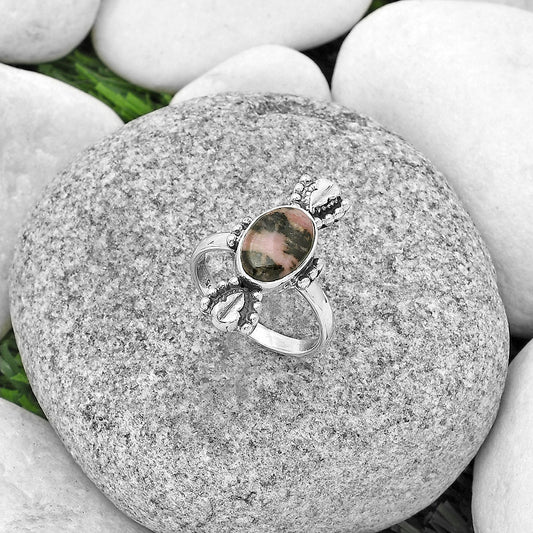 Natural Rhodonite Ring size-7 R-1126 SDR183267