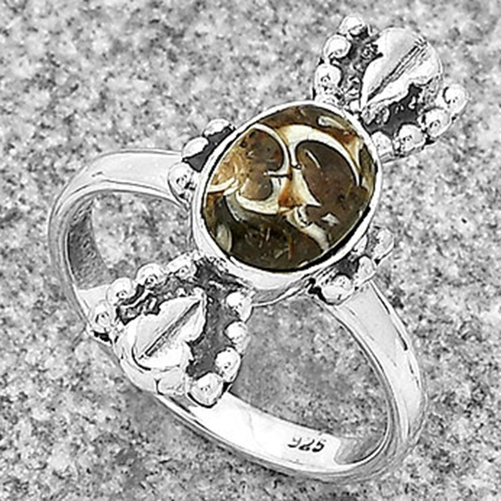 Natural Turtella Jasper - USA Ring size-7 R-1126 SDR183280
