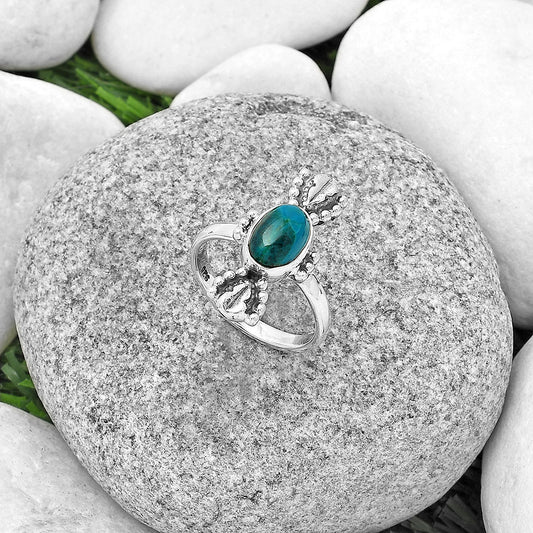Natural Azurite Chrysocolla Ring size-7 R-1126 SDR183282