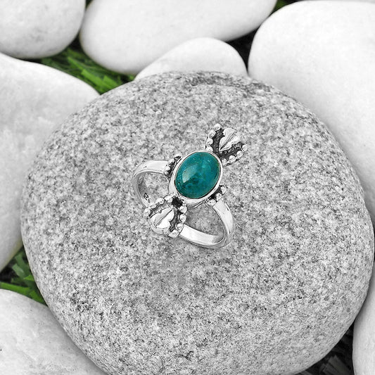 Natural Azurite Chrysocolla Ring size-7 R-1126 SDR183285