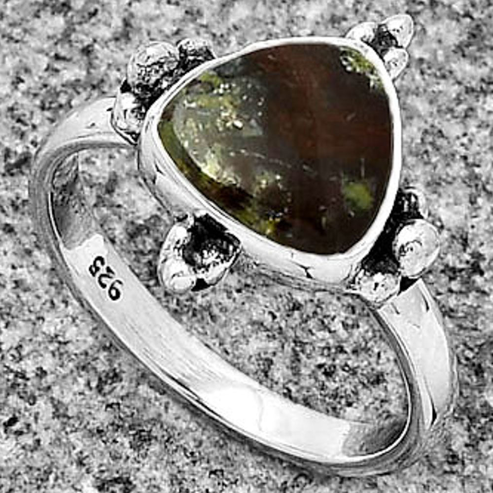Dragon Blood Stone - South Africa Ring size-7 R-1127 SDR183342