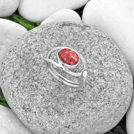Natural Pink Thulite - Norway Ring size-8.5 R-1081 SDR183455