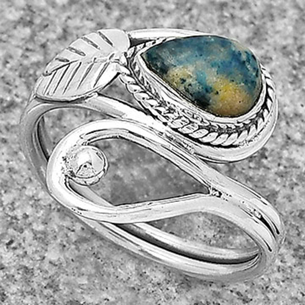 Natural Blue Scheelite - Turkey Ring size-8 R-1464 SDR183535