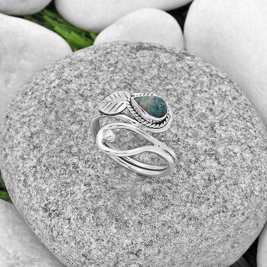 Natural Blue Scheelite - Turkey Ring size-8 R-1464 SDR183537