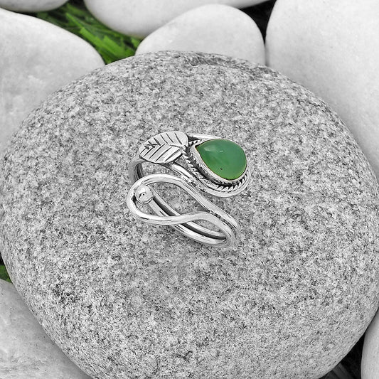 Natural Chrysoprase - Australia Ring size-7 R-1464 SDR183557