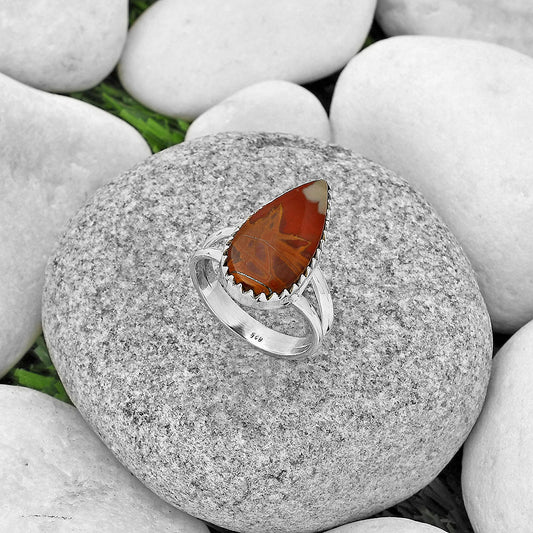 Natural Noreena Jasper Ring size-8.5 R-1210 SDR183586
