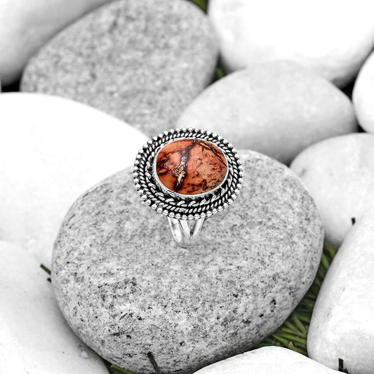 Natural Indian Paint Gemstone Ring size-7.5 R-1447 SDR184063