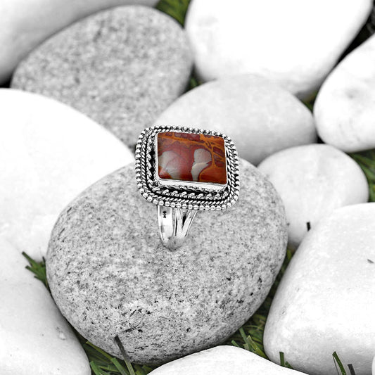 Natural Noreena Jasper Ring size-8.5 R-1447 SDR184091