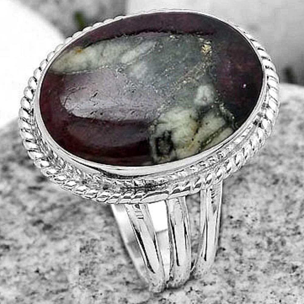Natural Russian Eudialyte Ring size-9.5 R-1010 SDR184322