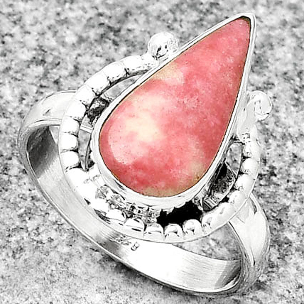 Natural Pink Thulite - Norway Ring size-8.5 R-1518 SDR184341
