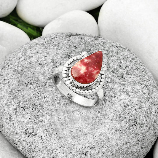 Natural Pink Thulite - Norway Ring size-7 R-1518 SDR184376