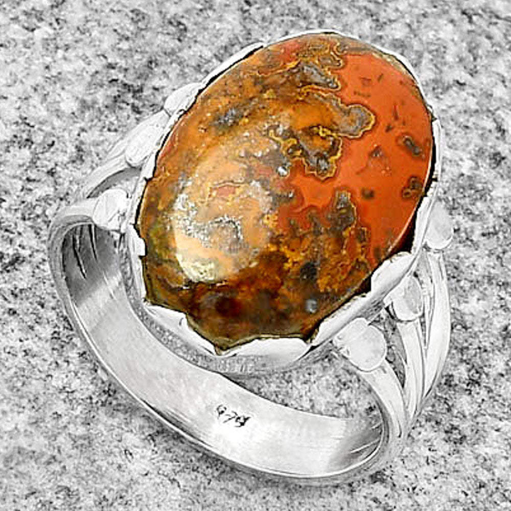 Natural Rare Cady Mountain Agate Ring size-8.5 R-1338 SDR184390