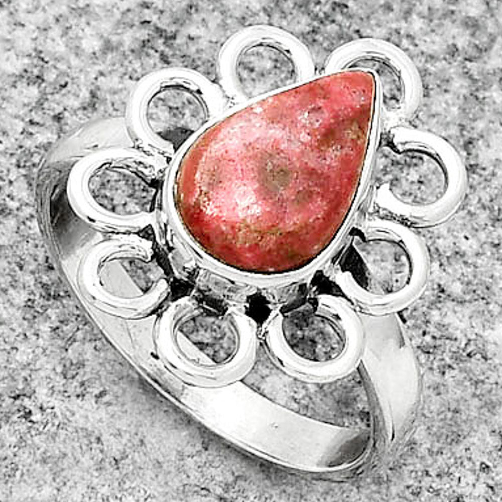 Natural Pink Thulite - Norway Ring size-8 R-1527 SDR184438