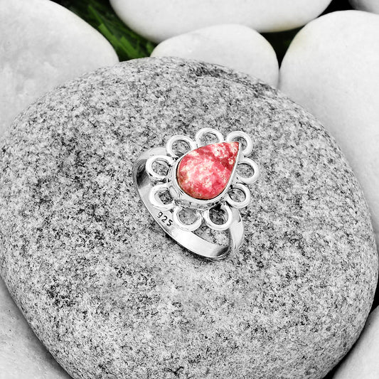 Natural Pink Thulite - Norway Ring size-8.5 R-1527 SDR184473