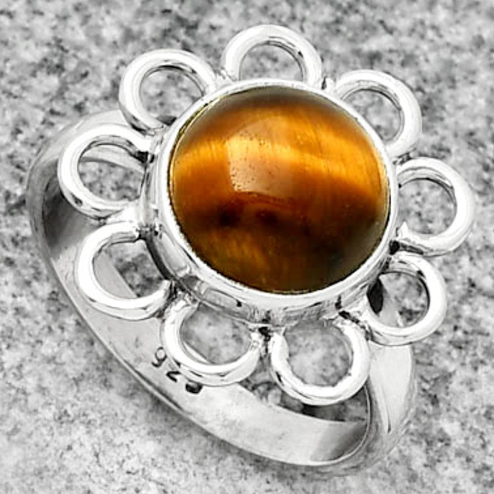 Natural Tiger Eye - Africa Ring size-7.5 R-1527 SDR184474