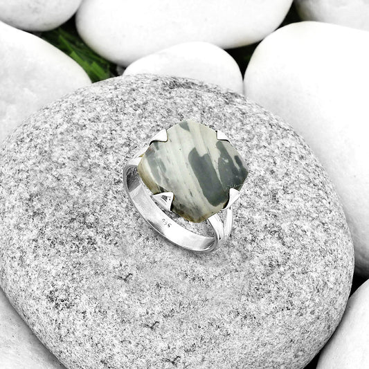Natural Picasso Jasper Ring size-8 R-1305 SDR184503