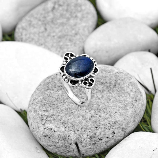 Blue Fire Labradorite - Madagascar Ring size-8.5 R-1131 SDR185030