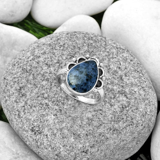 Natural Dumortierite Quartz Ring size-8 R-1216 SDR185230