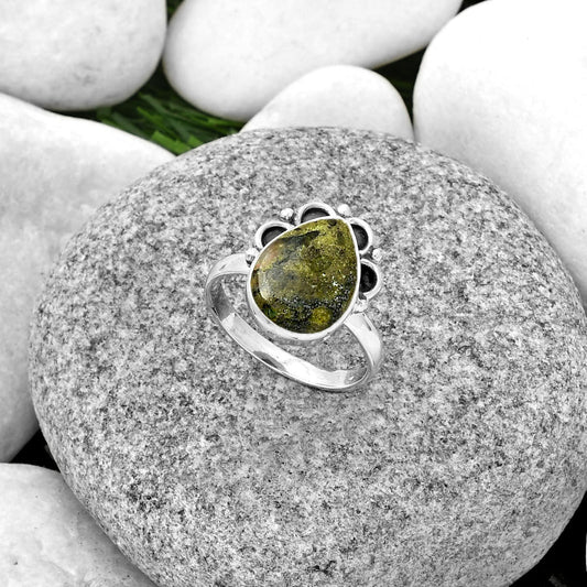 Dragon Blood Stone - South Africa Ring size-8 R-1216 SDR185234