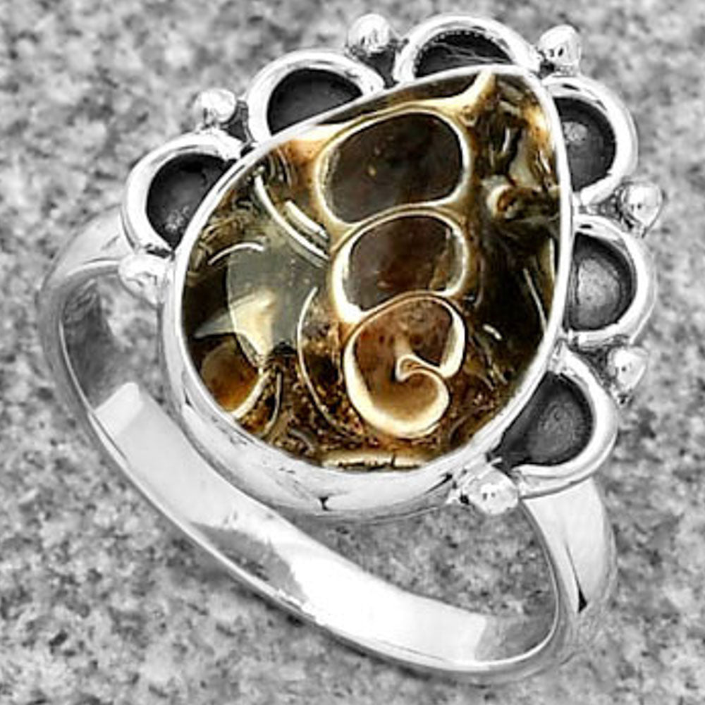 Natural Turtella Jasper - USA Ring size-8 R-1216 SDR185241